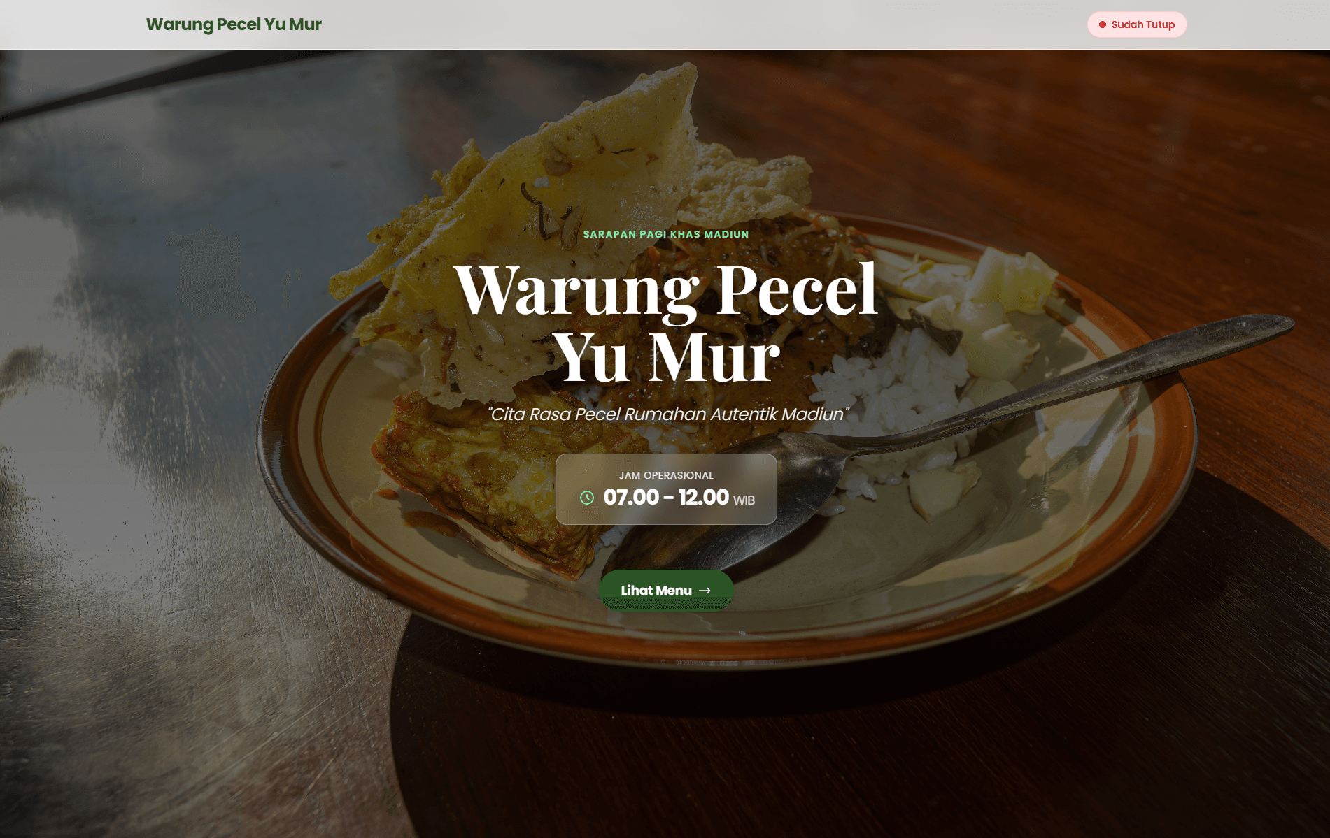 Warung Pecel Yu Mur
